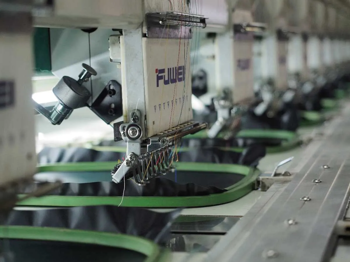 African Textile industry sewing machine