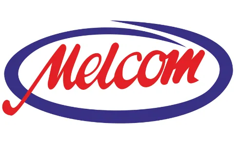 Melcom logo.