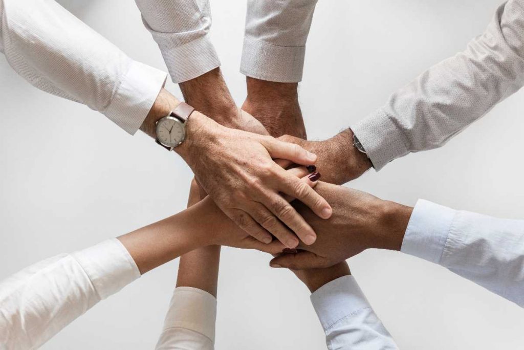 Africa Trade Team Hands